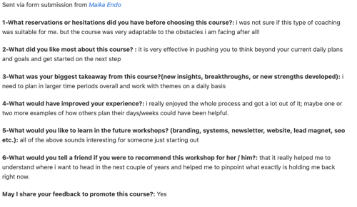 04 - Client Testimonial from Focused and Flowing free email course