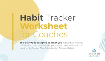 Habit Tracker Erickson Worksheet 2023