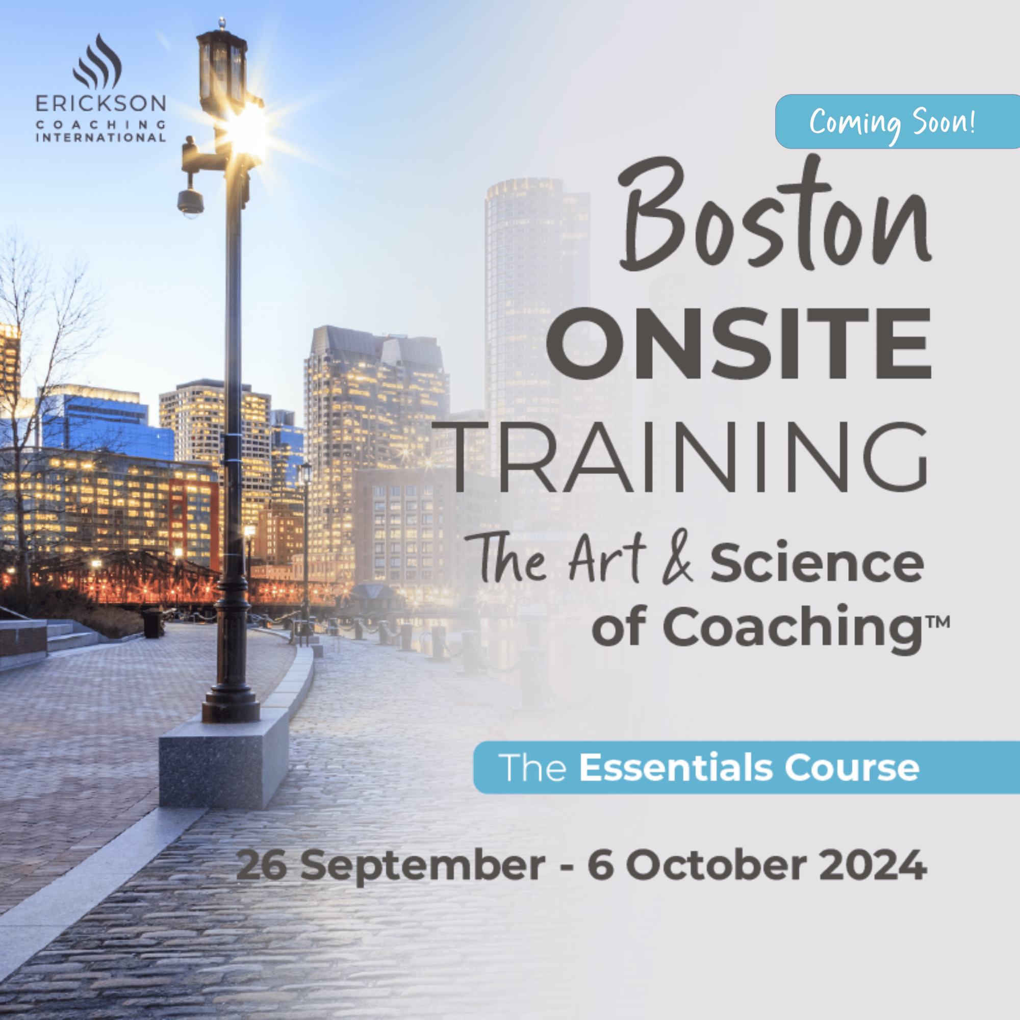 Boston onsite coach training - the art and science of coaching 