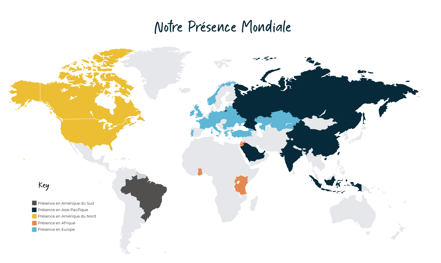 Erickson World Map Notre Presence Mondiale