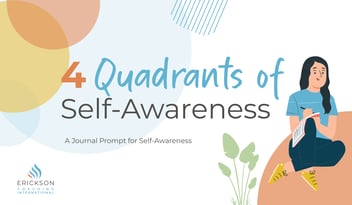 4 Quadrants of self-awareness downloadable A journal prompt for self awareness