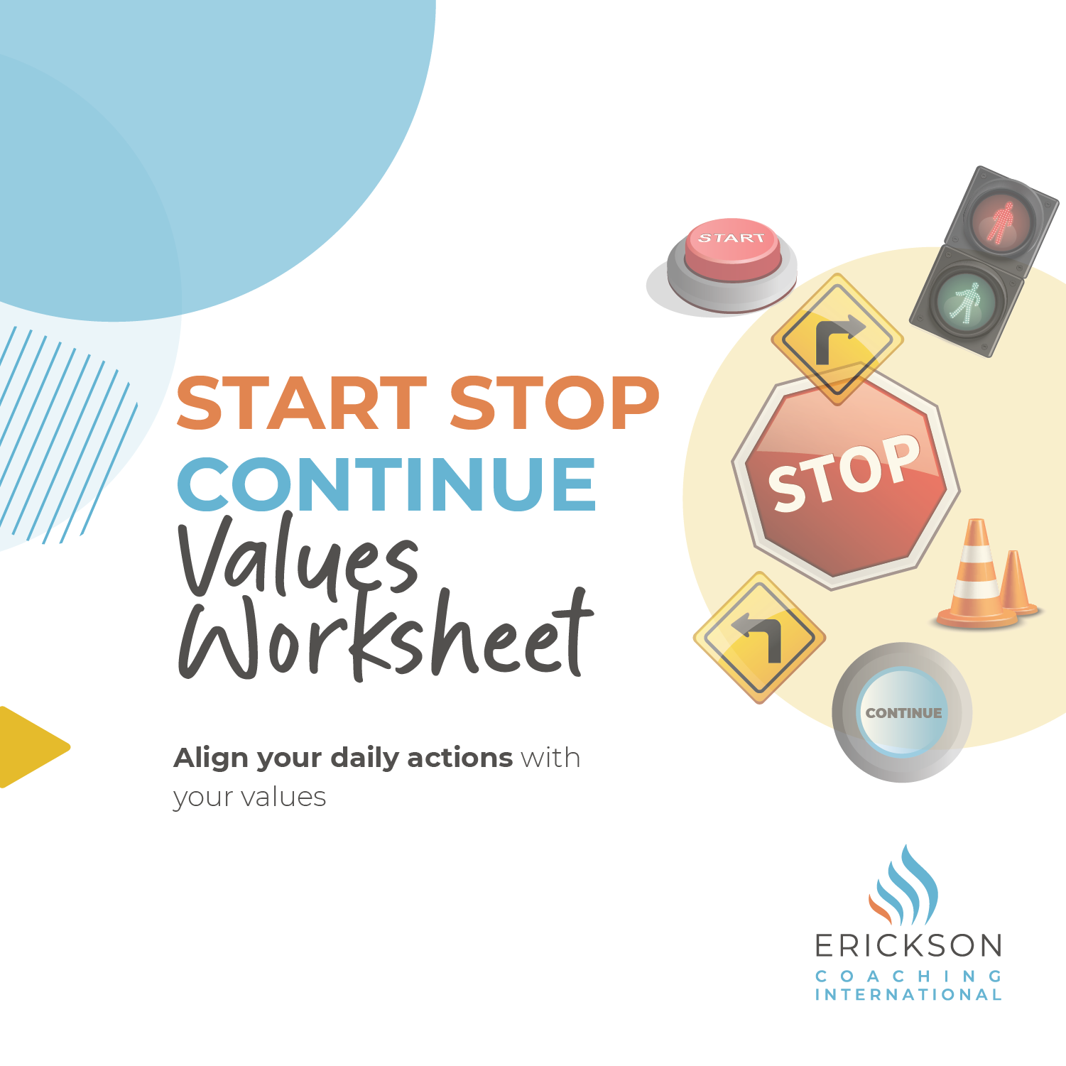 Start Stop Continue Values Worksheet