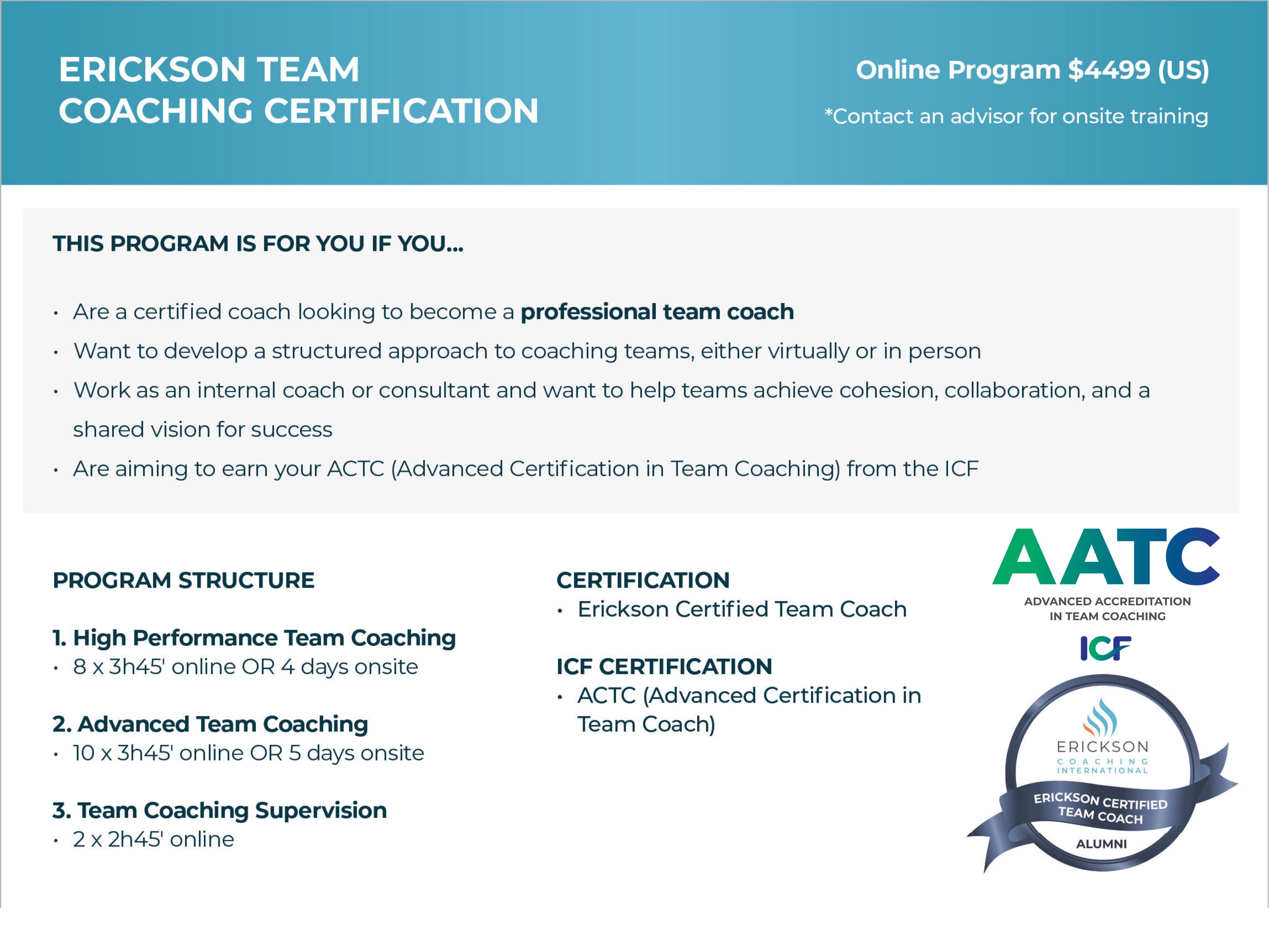 Team Coach Programacion Become a Certified Team Coach | Team Coach Training | Erickson