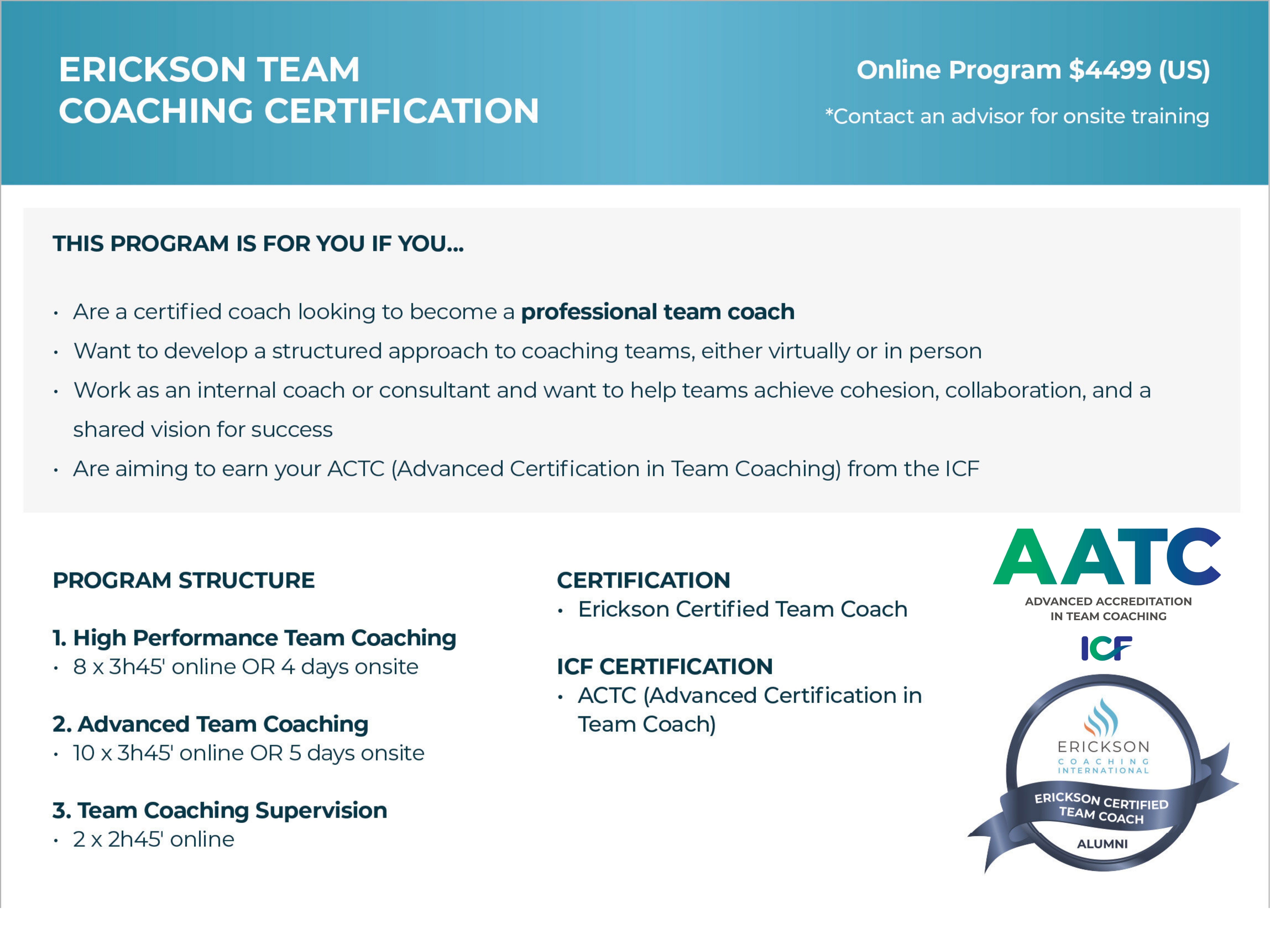 Team Coaching Pathway 2026