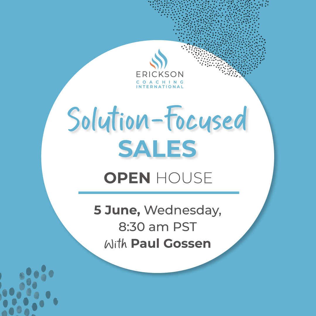 Solution focused sales, open house, 5 June Solution focused sales, open house, 5 June