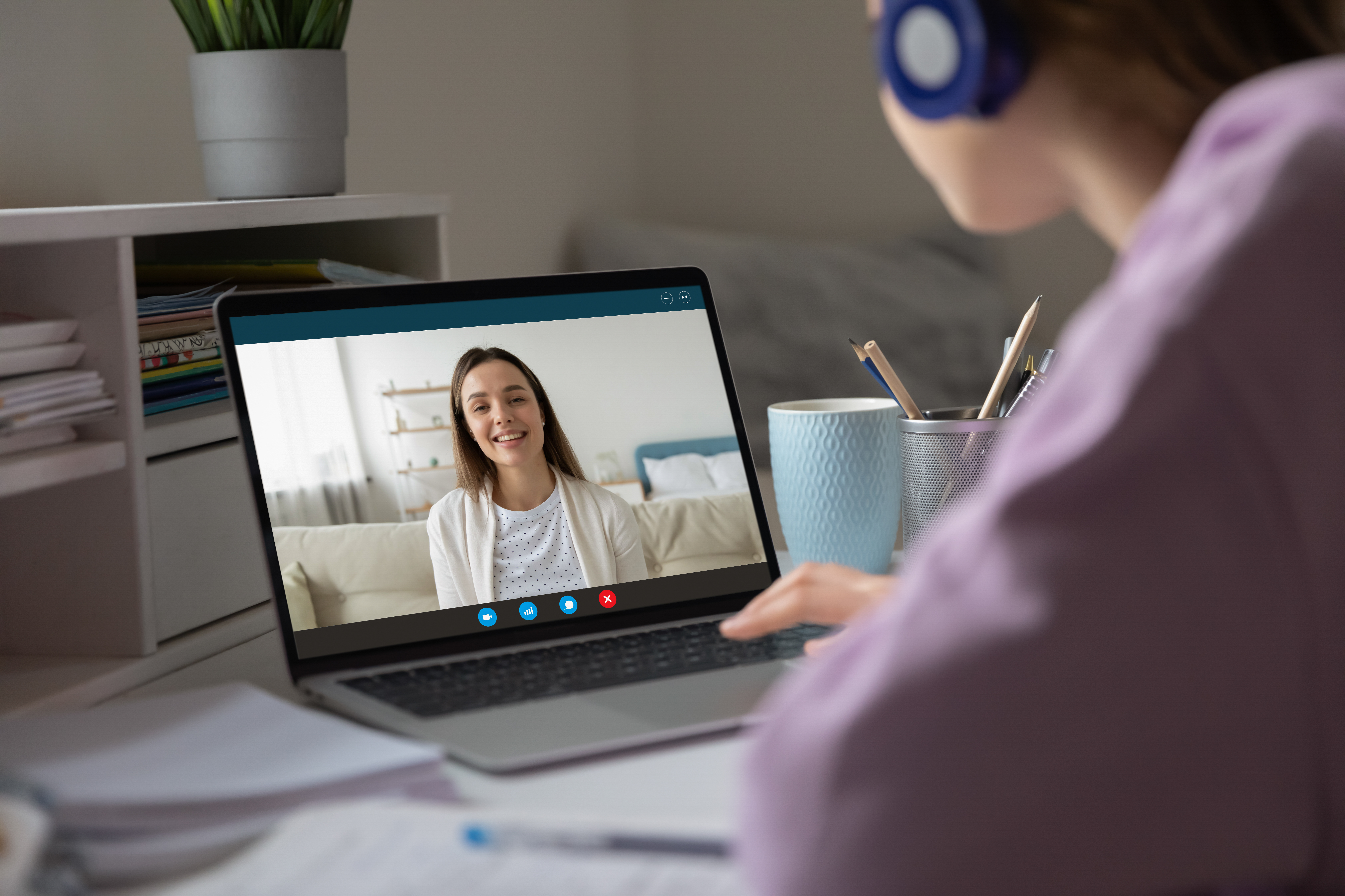 remote online coaching session