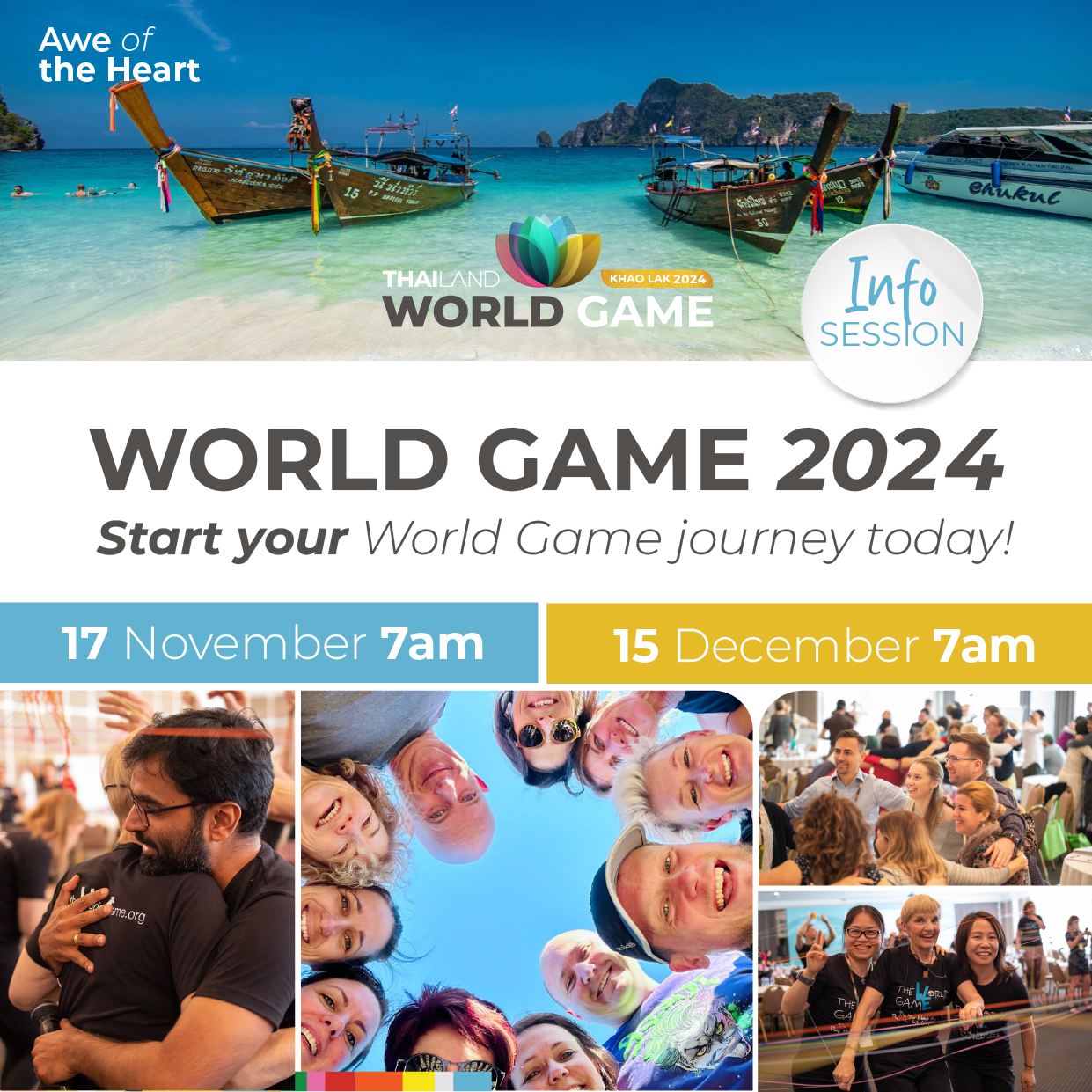 World game information session 17 November and 15 December. Join us and find out more about the world game 2024